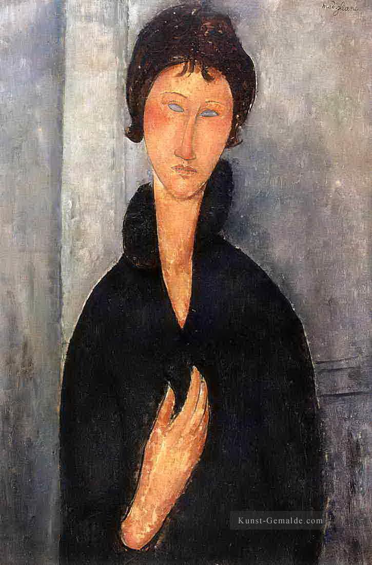 Frau mit blauen Augen 1918 Amedeo Modigliani Ölgemälde